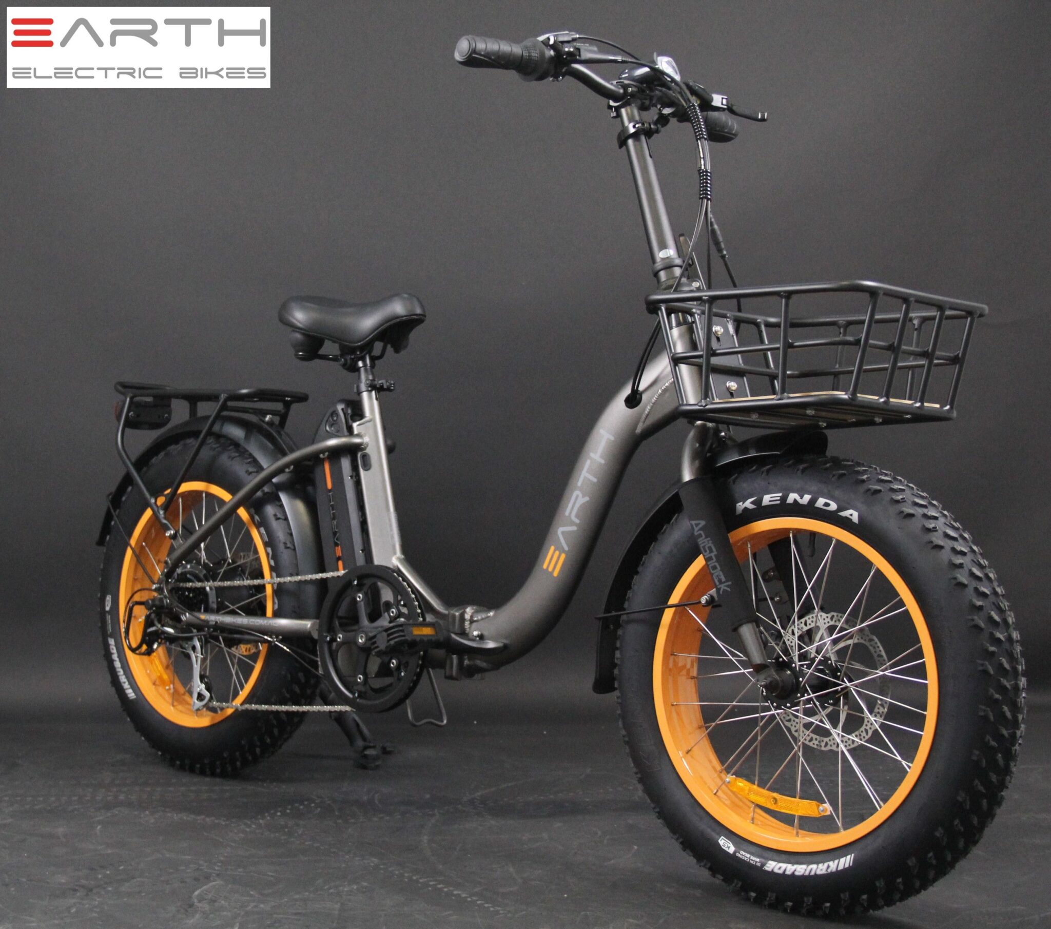 Fat folding 20x4 inch with front basket - Electric Bike Superstore